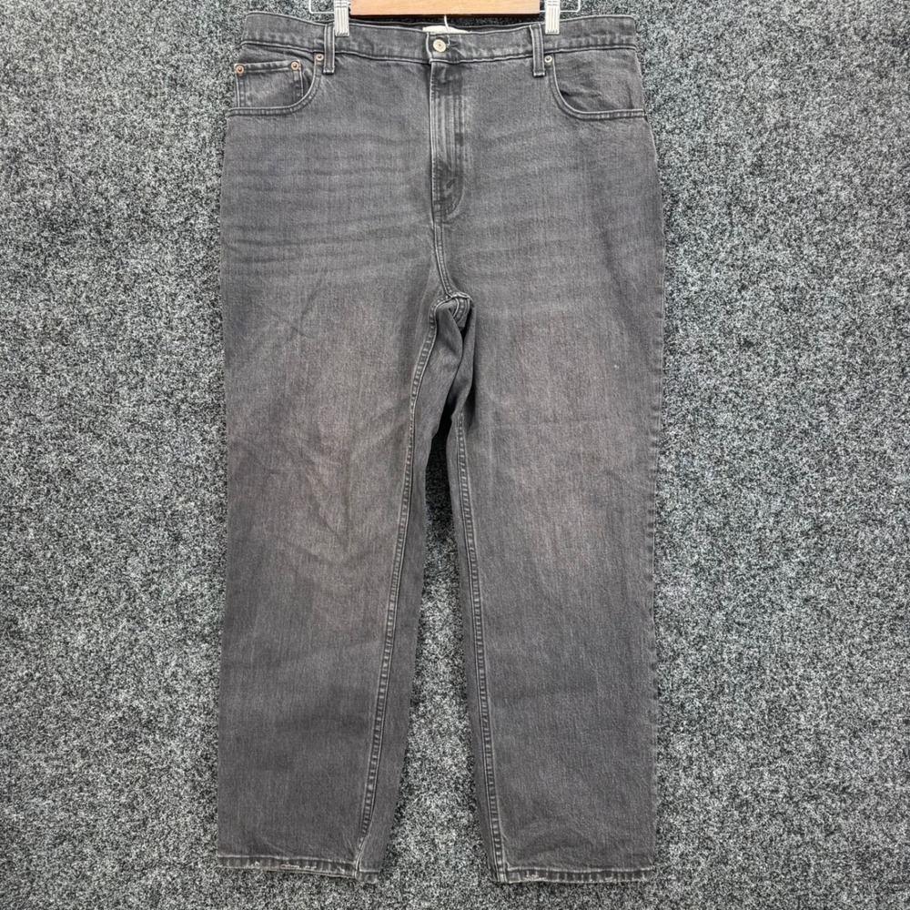 Abercrombie & Fitch 90s Straight Ultra High Rise Jeans Washed Black 33 16s
